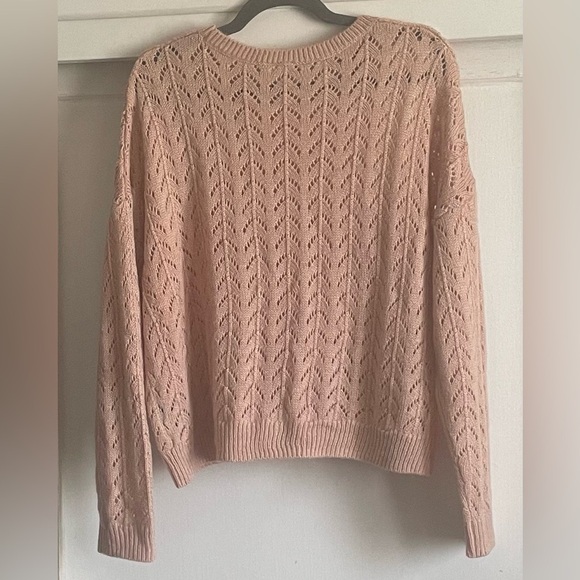 Divided Pink Crewneck Sweater. Pre-Owned. - Picture 3 of 6